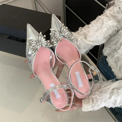 Spring High Heel Buckle Strap Women Pumps