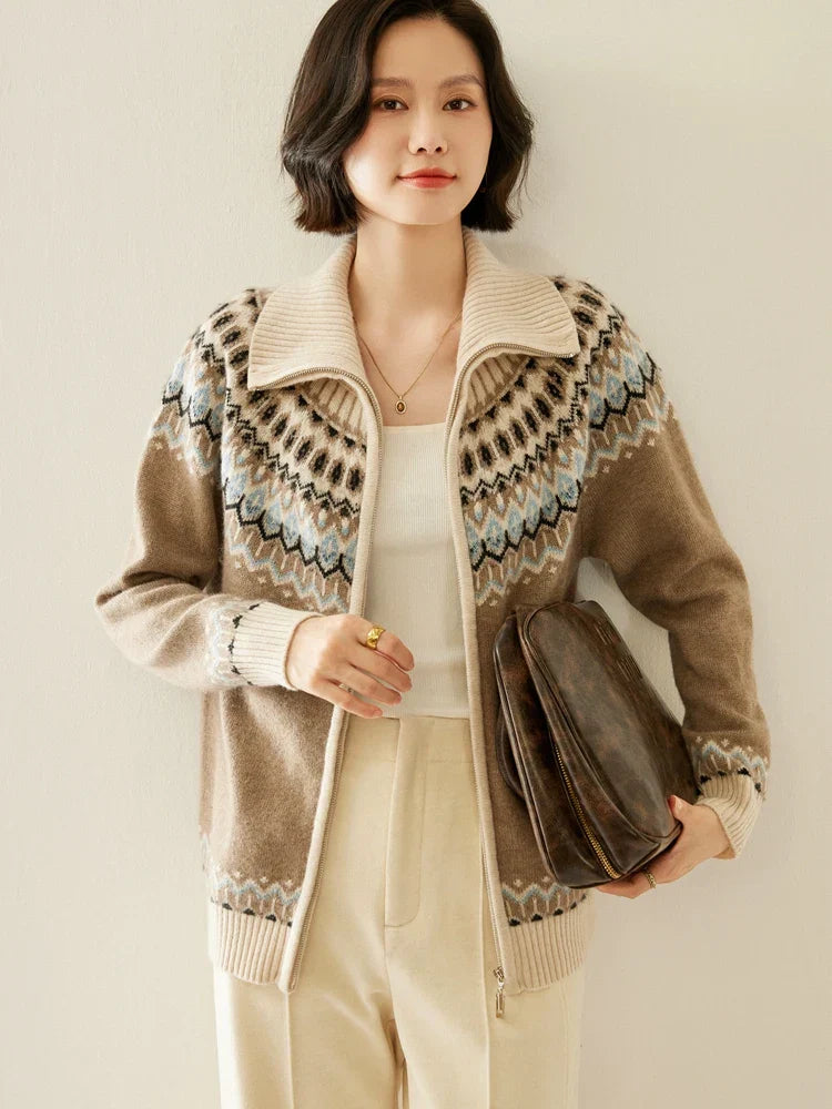 | Cashmere Zip-Up