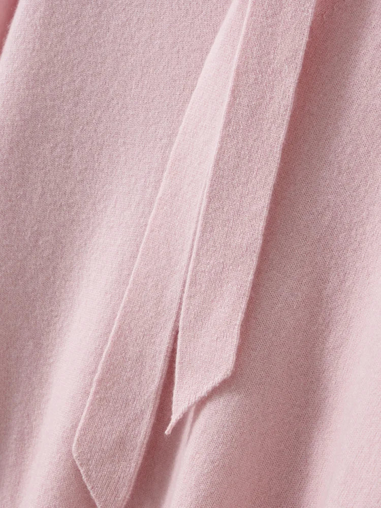 | Cashmere Pullover with Scarf Collar