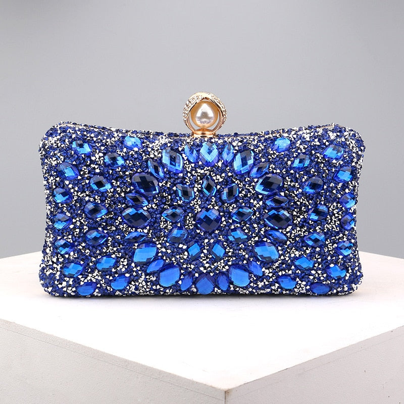 Diamond Encrusted Clutch Bag by Talia