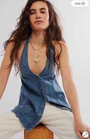 | Deep Denim Halter
