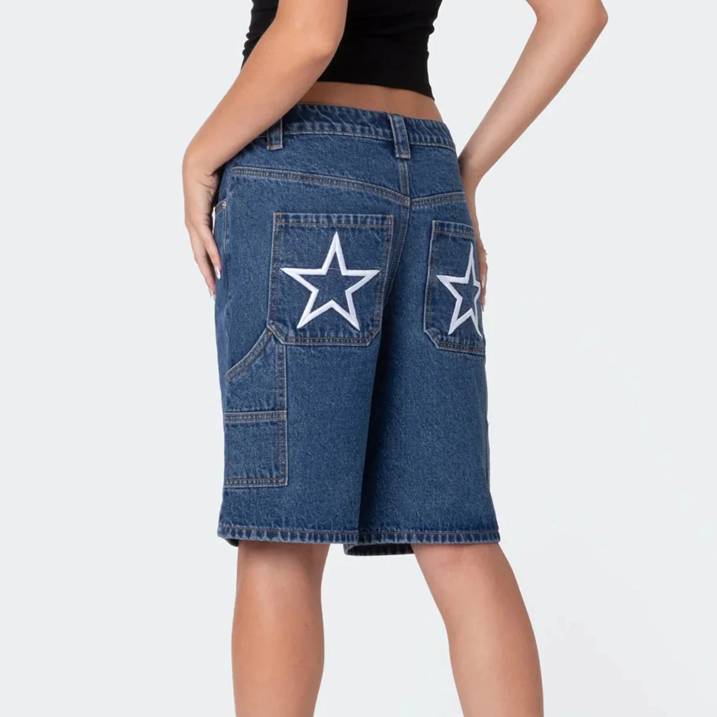 Striped Baggy Boyfriend Short