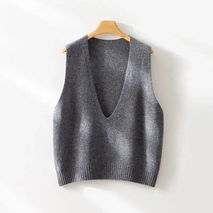 | Deep-V Wool Vest