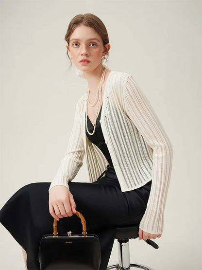 Airy Casual Knit Summer Jacket Cardigan