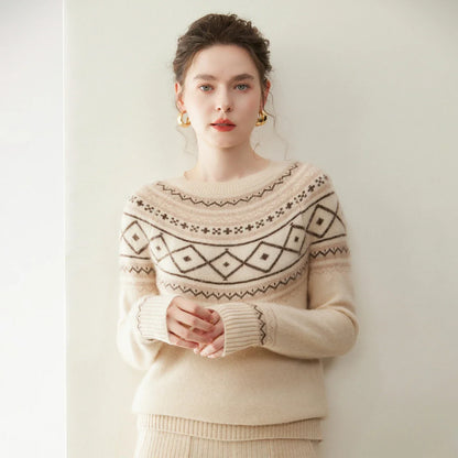| Alpine Jacquard Cashmere Knit
