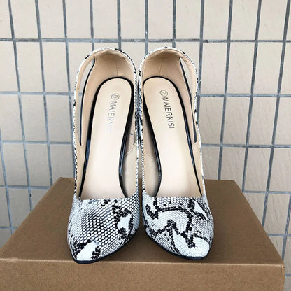 16cm Sexy Extreme High Heels SnakeSkin Pumps
