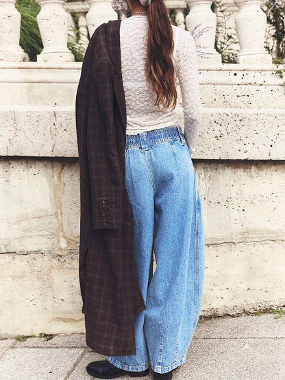 | Drawstring Denim Pants