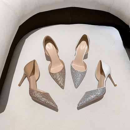 Exquisite High Heels for Women with Pointed Toe and Shallow Mouth