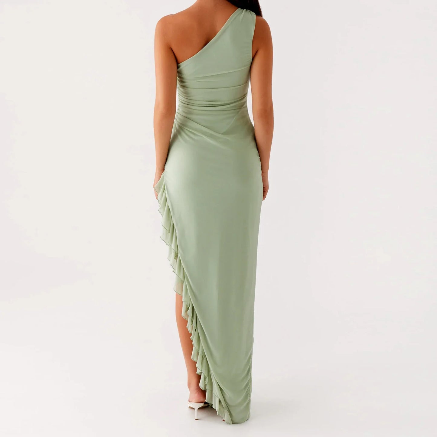 Sleeveless One Shoulder So Bodycon Dress