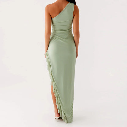 Sleeveless One Shoulder So Bodycon Dress
