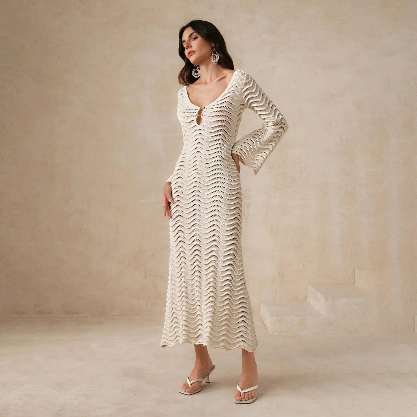 | Open-Knit Dress