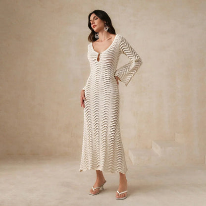 | Open-Knit Dress