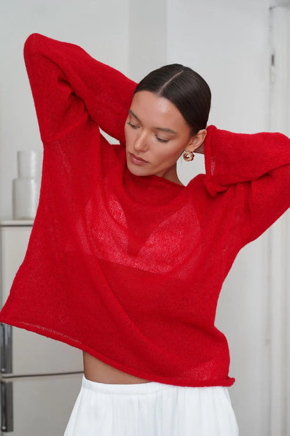 | Relaxed Crewneck Sweater