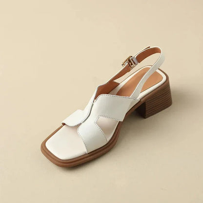 | Leather Heeled Sandals