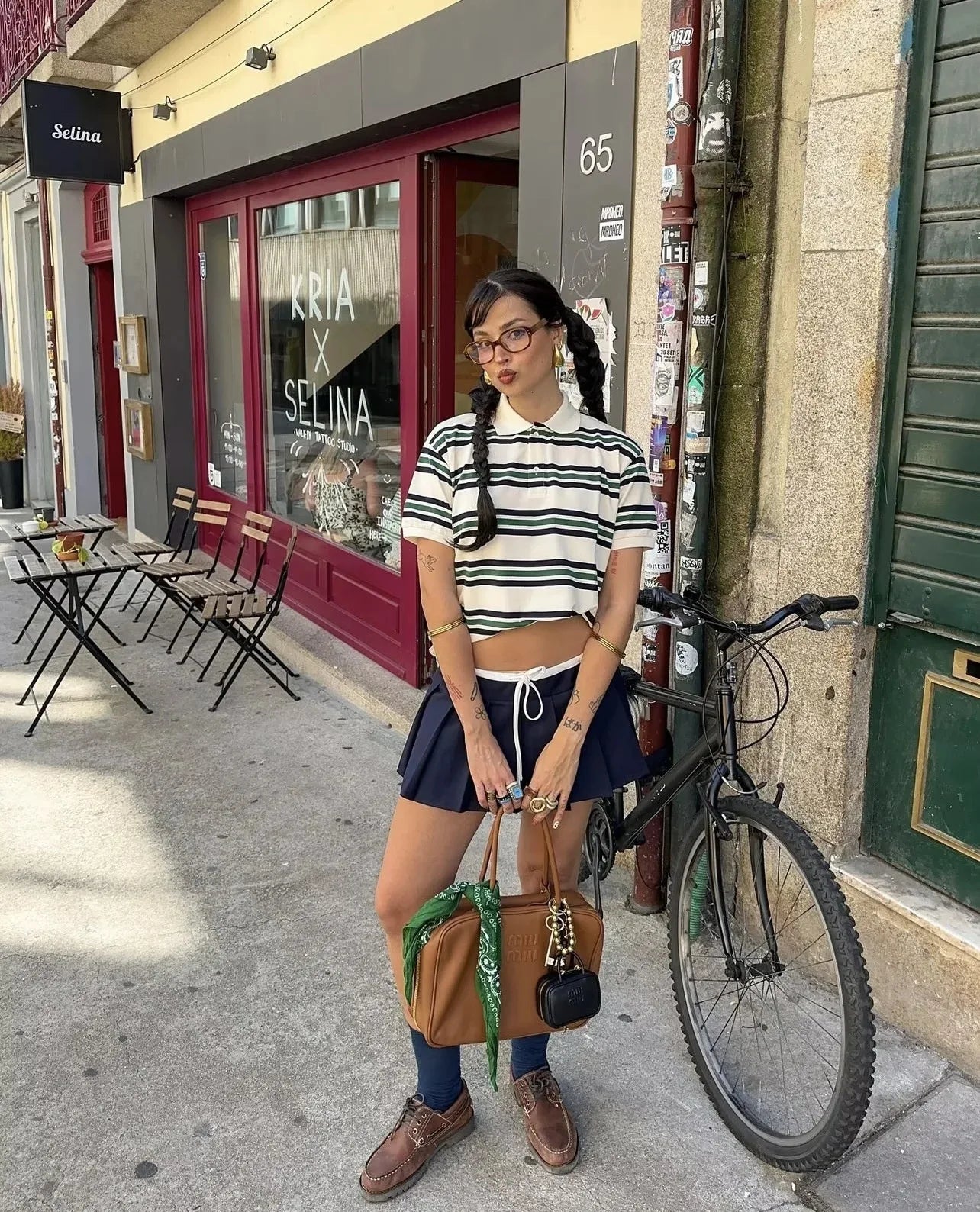 Striped Contrast Short Sleeve T-shirt Women Buttons Turndown Collar Tee Shirt Spring New Streetwear Vintage Chic Top Tees 2025