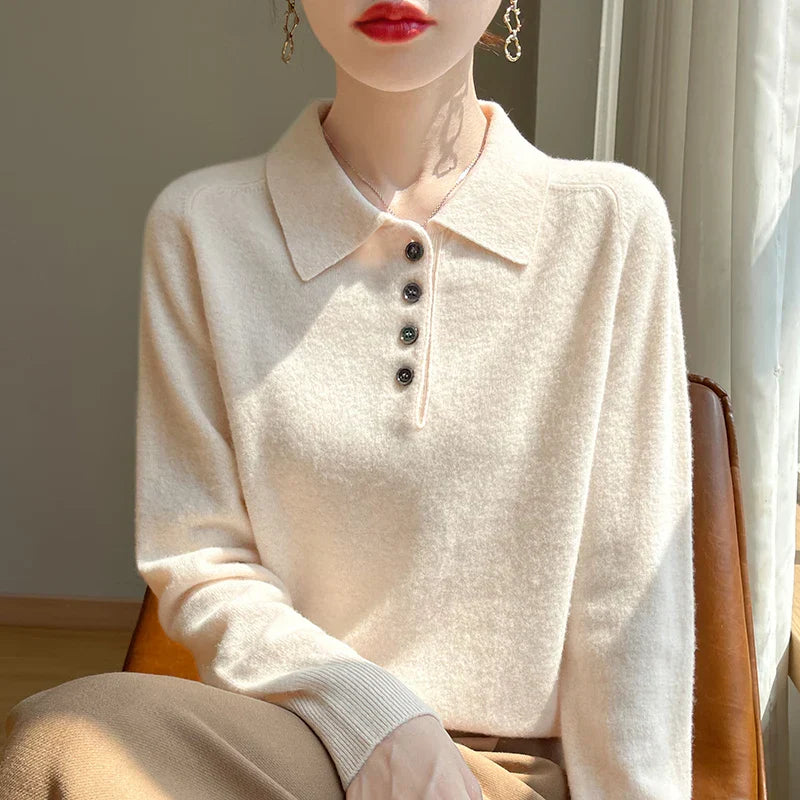 | Wool Polo Sweater
