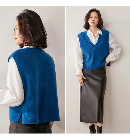 | Ribbed Cashmere Vest