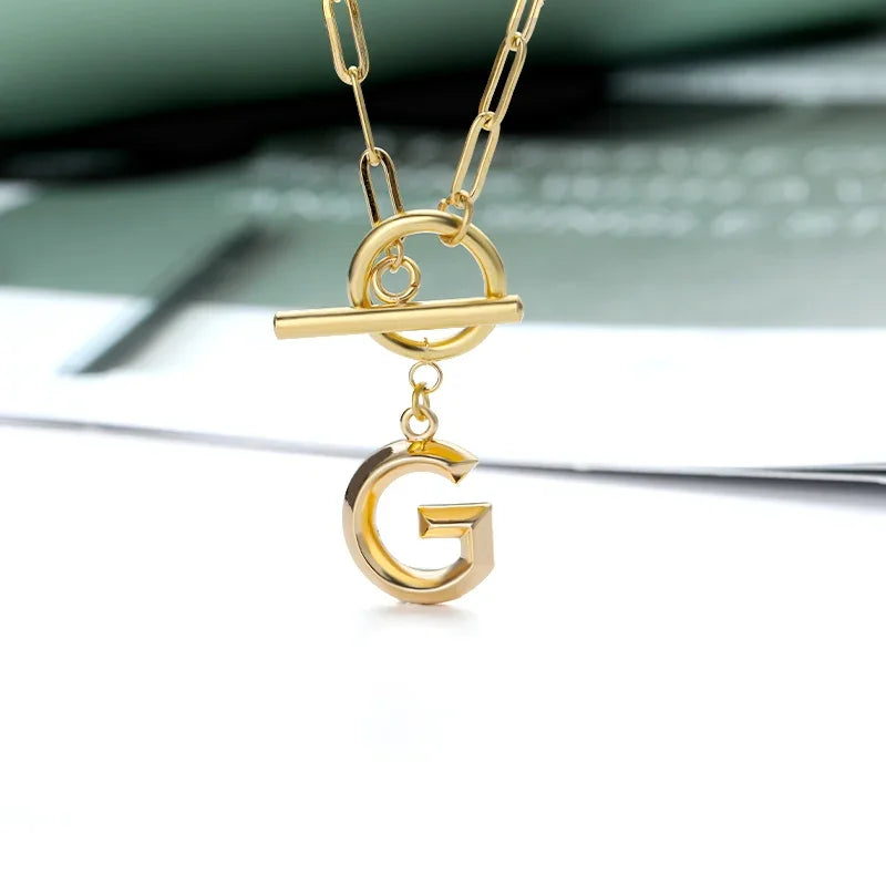 The Initial Toggle Necklace