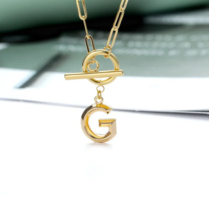 The Initial Toggle Necklace