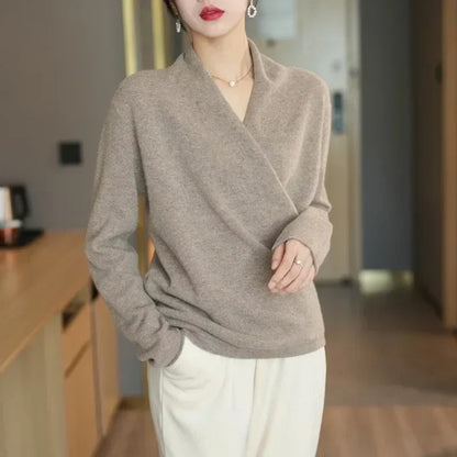 | V-Neck Knit Sweater