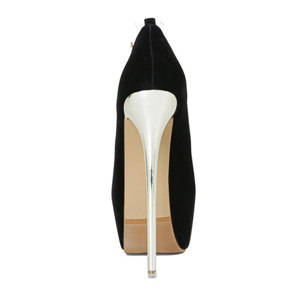 Peep Toe Stripper Pole Dance Super High Heels for Elegant Women