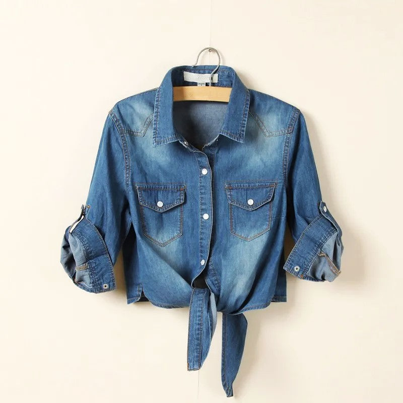 | Denim Crop Top