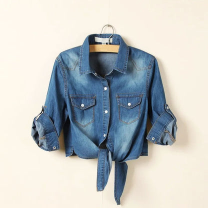 | Denim Crop Top