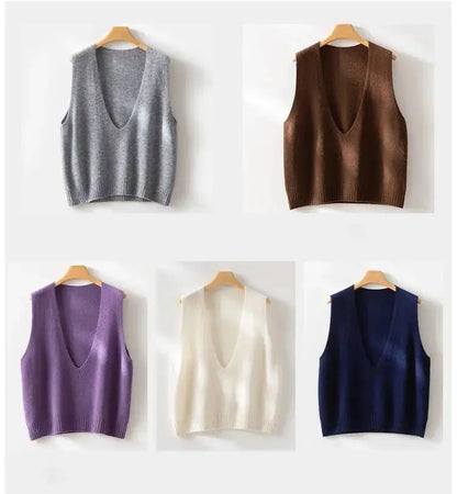 | Deep-V Wool Vest