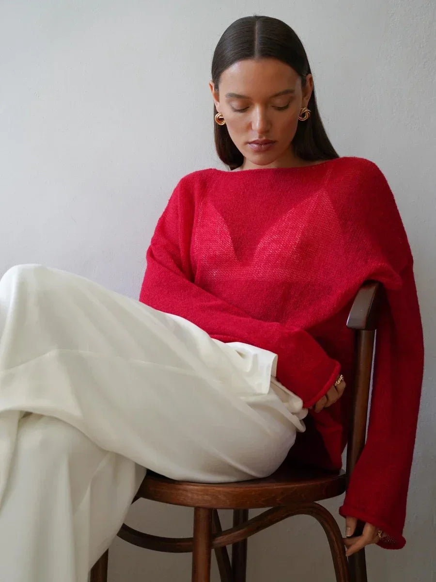 | Relaxed Crewneck Sweater