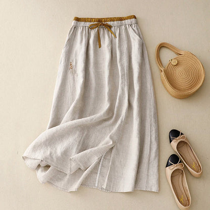 | 100% Linen Skirt