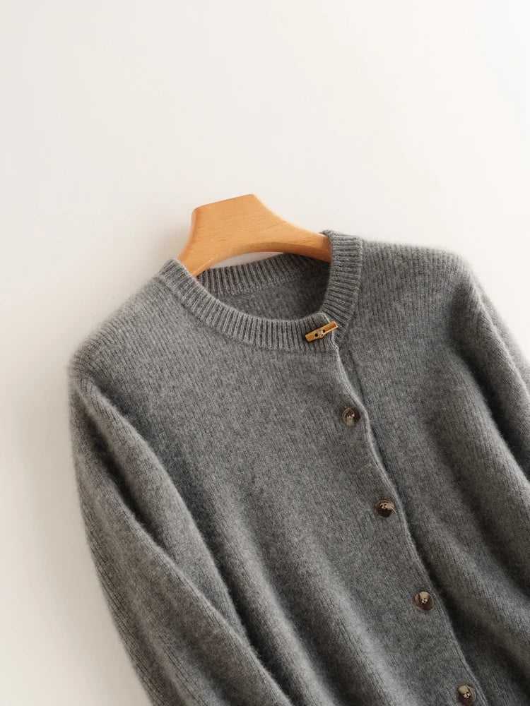 | Cashmere Button Cardigan