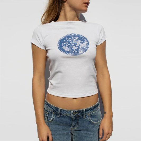 Star Print Graphic Harajuku T-shirt