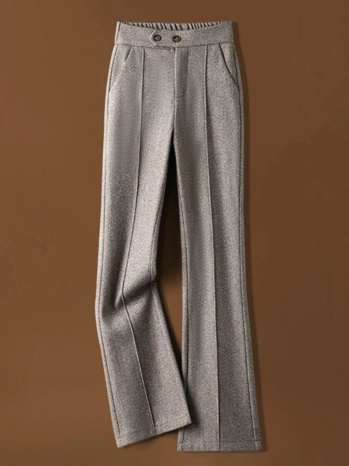 | Wool-Blend Flare Trousers