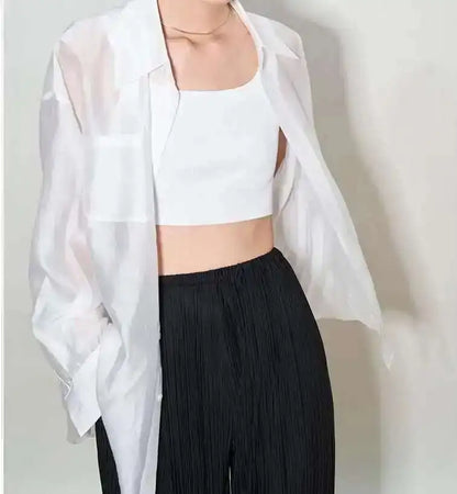 | Silk Poplin Blouse