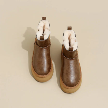 | Leather Fur Boots