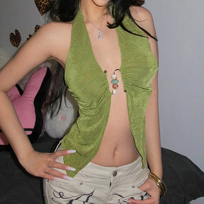 Twist Knot Bandeau Knit Top