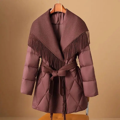 | Fringe Down Coat