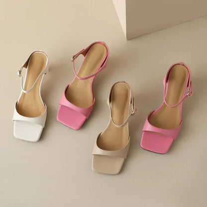 | Leather Heel Mules