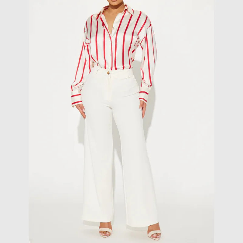 | Satin Stripe Shirt