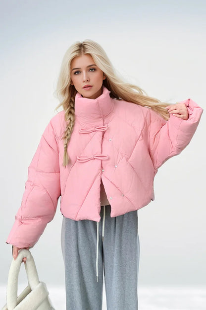 Queen Bow Puffer Jacket