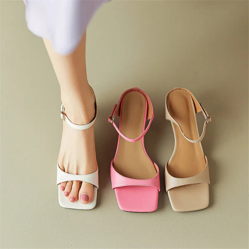 | Leather Heel Mules