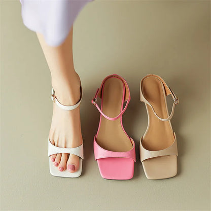 | Leather Heel Mules