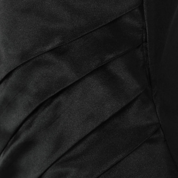 Boat Neck Asymmetric Diagonal Tiered Ombré Column Maxi Gown
