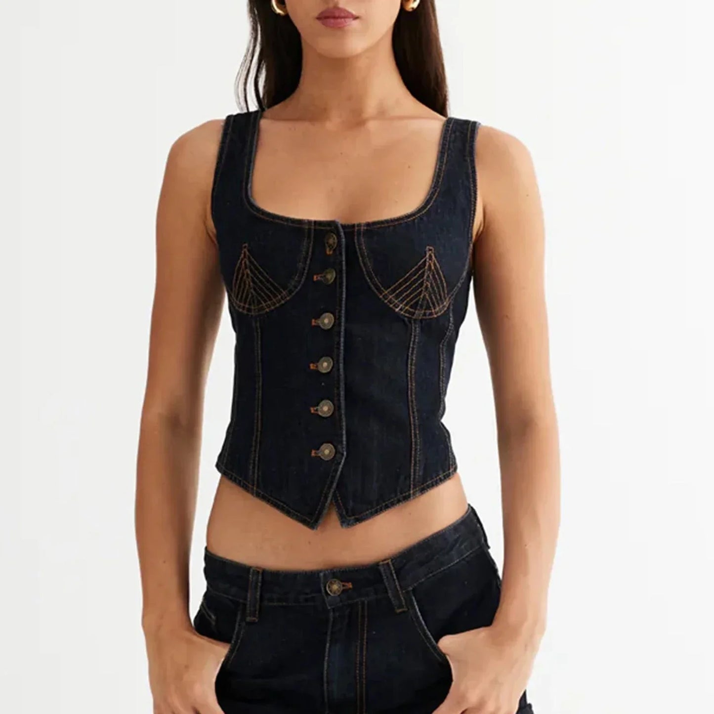 | Denim Vest Top