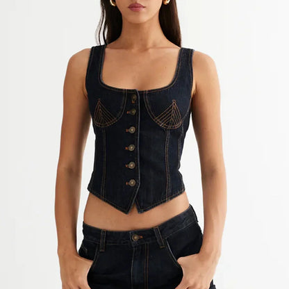 | Denim Vest Top