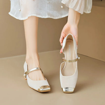 | Pearl-Tip Mary Janes