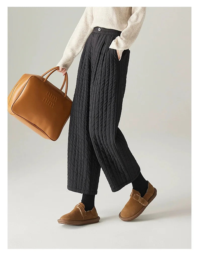 | Cotton Wide-Leg Pants