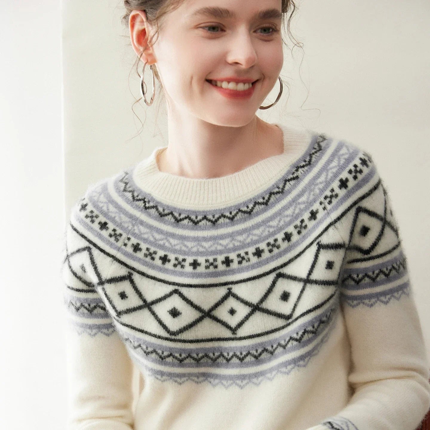 | Alpine Jacquard Cashmere Knit