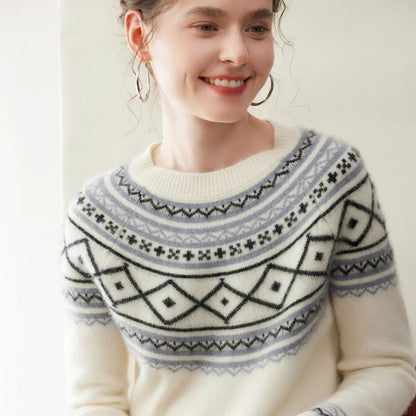 | Alpine Jacquard Cashmere Knit