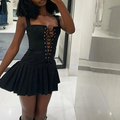 Y2K Vintage Sexy Sleeveles Bodycon Dress